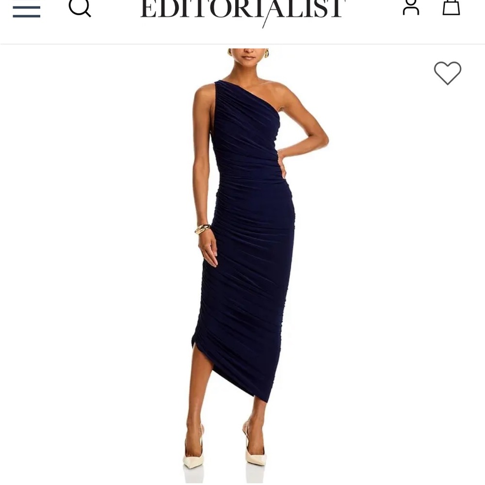 Norma Kamali - Diana Gown in True Navy - XS